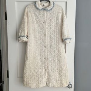 Vintage Basila House Coat Robe Golden Girls Style